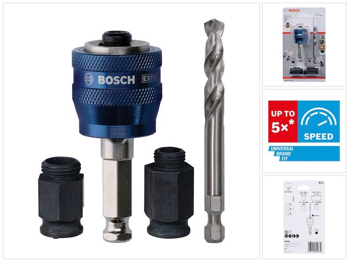 Actual product image Bosch Professional Zubehör Power Change Adapter, 9.5 mm (3/8) Hex Shank (7.15 millimetres)