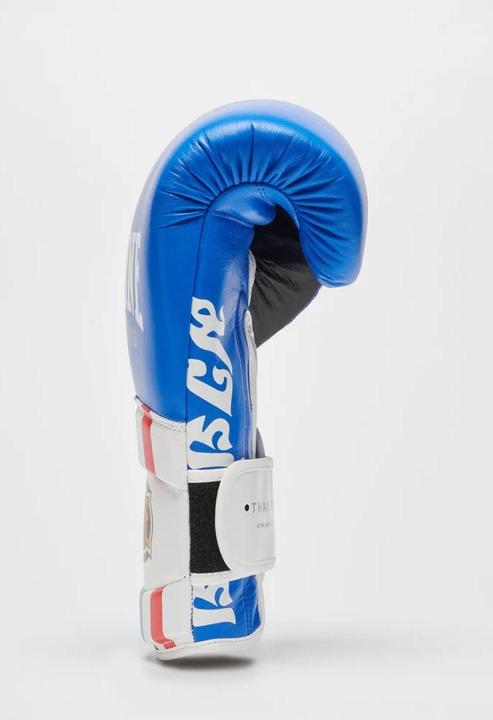 Actual product image Leone Boxhandschuhe Thai Style GN114 Blau (12 OZ, One size)