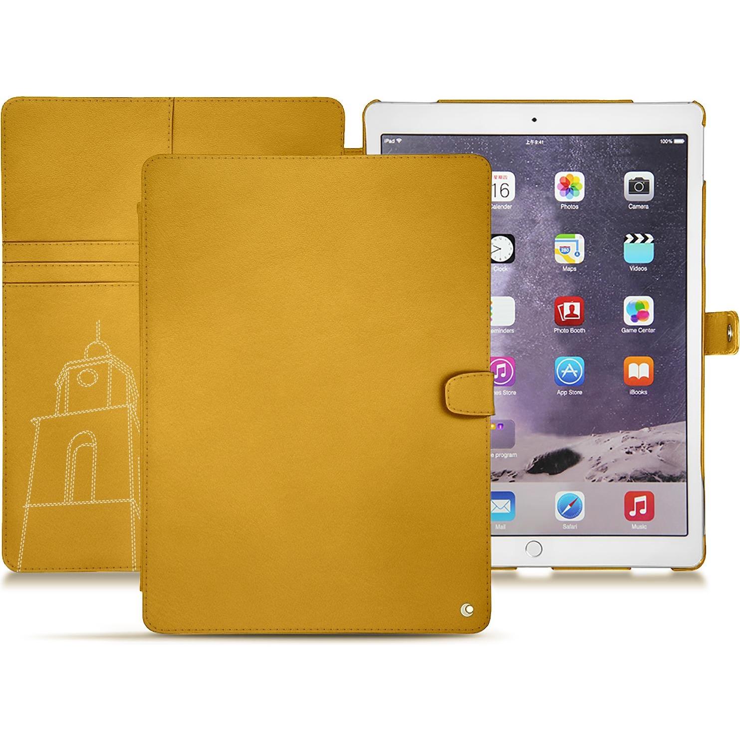 Noreve Lederschutzhülle Wallet (iPad Pro 12.9 2017 (2. Gen)), Tablet Hülle, Gelb