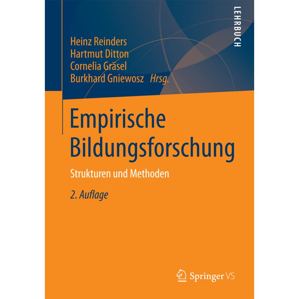 Empirische Bildungsforschung, Fachbücher von Hartmut Ditton, Heinz Reinders, Burkhard Gniewosz, Cornelia Gräsel