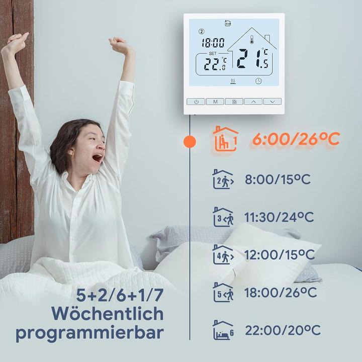 Produktbild Beok controls WiFi Thermostat für Fussbodenheizung