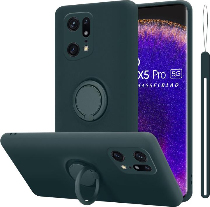 Image du produit Cadorabo TPU Liquid Ring Silicone Case Case pour Oppo FIND X5 PRO (Oppo Find X5 Pro)