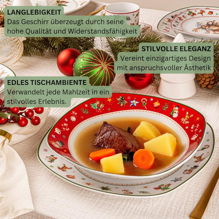 Image du produit Sänger Geschirr Tafelservice Bilgola Christmas Design (24 pièce(s))
