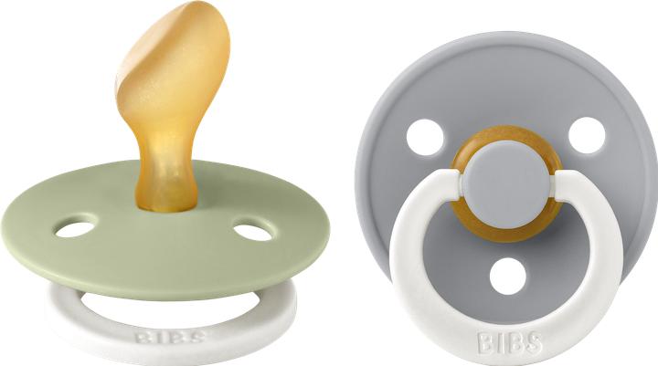 Image du produit Bibs Sucette Colour 2 PACK Latex Anatomical 0-6m Sage GLOW Cloud GLOW (2 x, jusqu'à 6 M.)