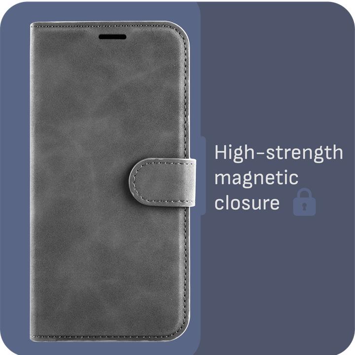 Actual product image Cazy Premium wallet case for Samsung Galaxy A55, magnetic wallet case, card slots, stand (Samsung Galaxy A55)