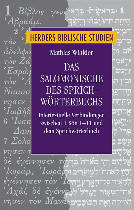 Nährwerte und Zutaten Das Salomonische des Sprichwörterbuchs (Deutsch, Mathias Winkler, 2017)