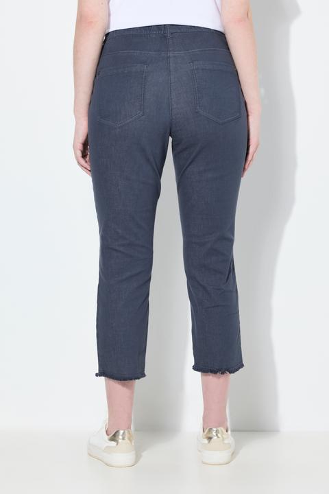 Produktbild Ulla Popken 7/8-Hose Sienna, Fransensaum, schmales Bein (62)