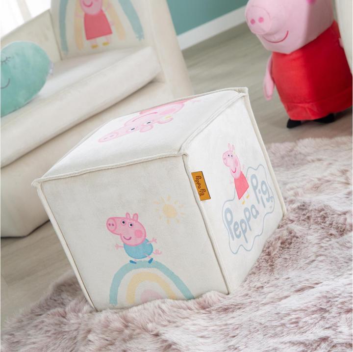 Actual product image Roba Children's stool in cube shape Peppa Pig (Child seating group)