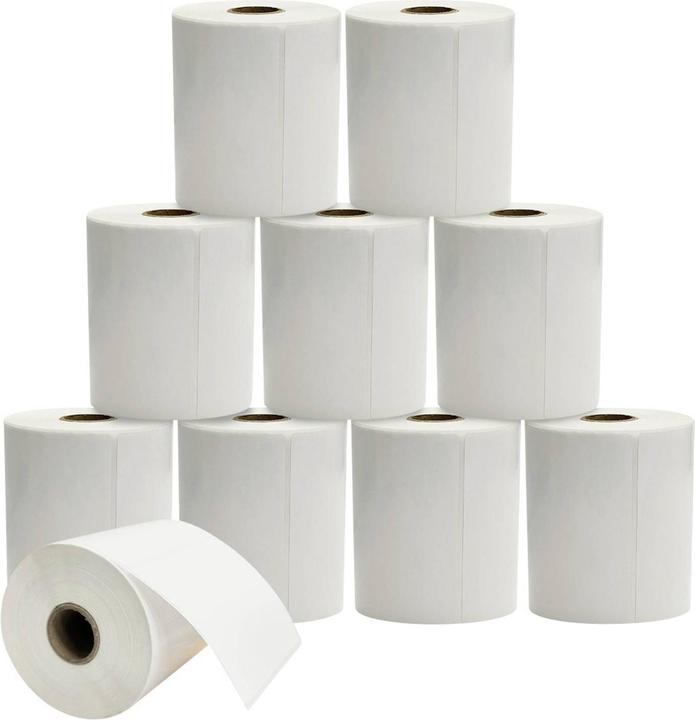 Immagine prodotto Renkforce Rotolo di etichette 100 x 80 mm carta termica diretta bianca 500 pezzi adesivo forte (10 cm)
