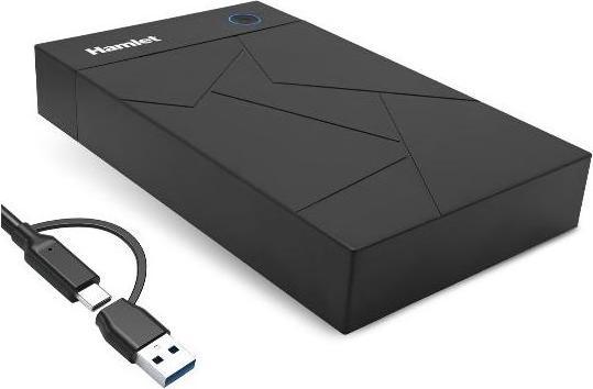 Hamlet HXD3U6G-AC BOX HDD 3.5" SATA 6Gbps USB-C + USB-A con alimentatore (HXD3U6G-AC) (3.5")