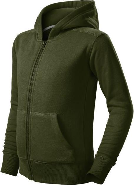 Produktbild Malfini Children's Trendy Zipper Sweatshirt (military) (158)
