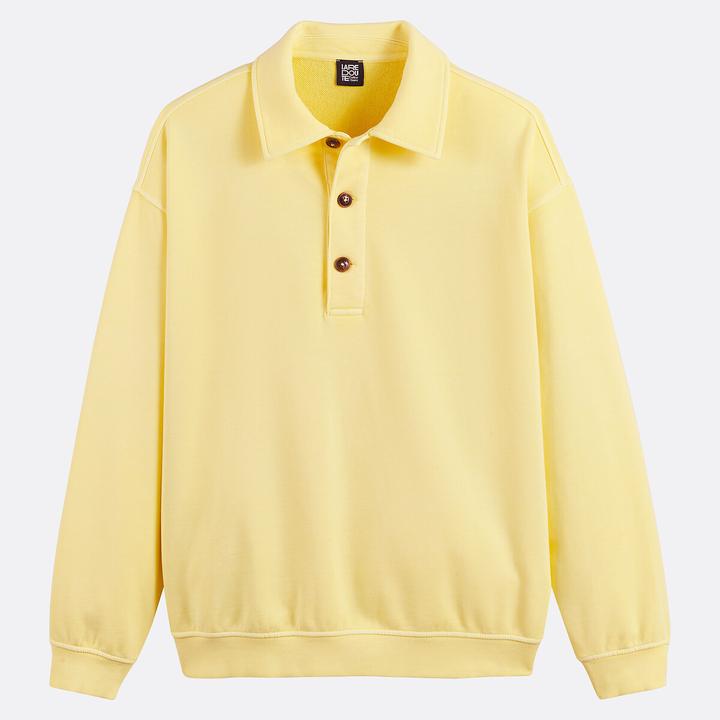 Image du produit La Redoute Collections Sweatshirt mit Polokragen (M)