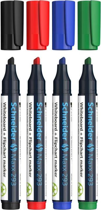 Actual product image Schneider Board marker assorted case 4 pieces (4x)