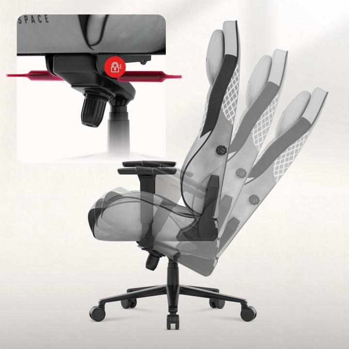 Produktbild Huzaro Fotel gamingowy zamszowy Force 8.3 Grey