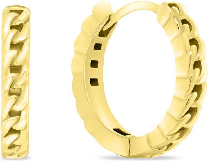 Immagine prodotto Brilio Argento - Eleganti orecchini a cerchio placcati oro EA991Y