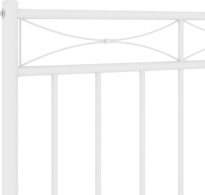 Produktbild vidaXL Kopfteil Metall Schwarz 200 cm,Farbe: Schwarz,Material (206 x 3 x 97 cm)