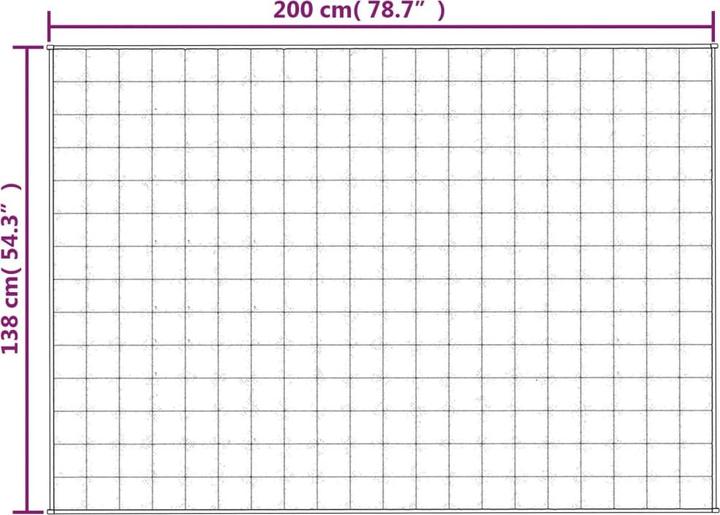 Immagine prodotto vidaXL Gewichtsdecke (183 x 122 cm)