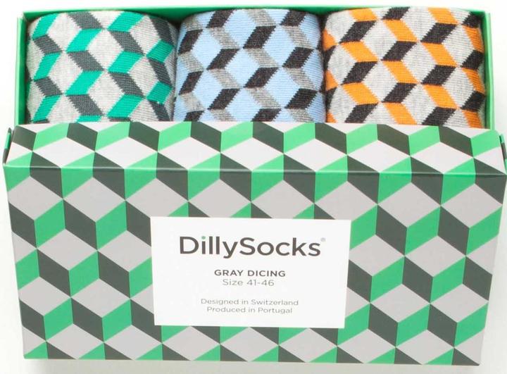 Immagine prodotto DillySocks Gray Dicing (confezione da 3)