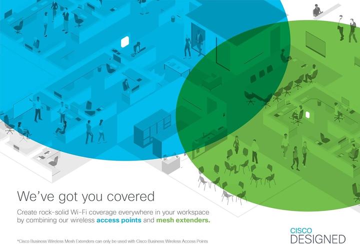 Image du produit Cisco Extender point d'accès maillé CBW141ACM-E-EU (867 Mbit/s)