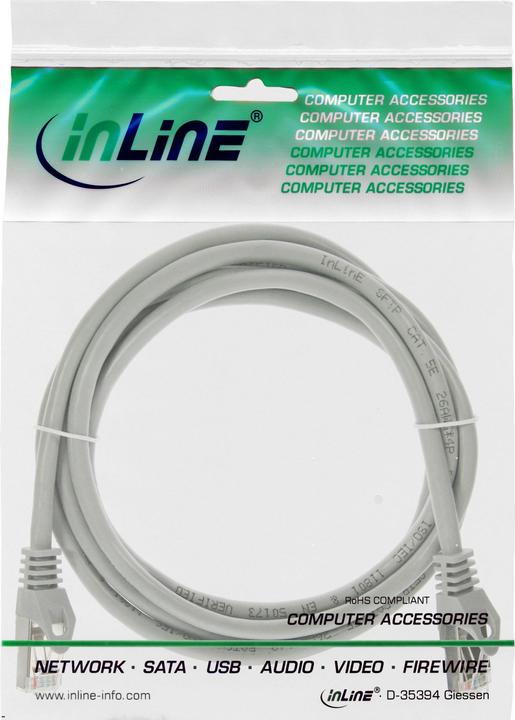 Actual product image InLine Patch cable (SF/UTP, CAT5e, 1 m)