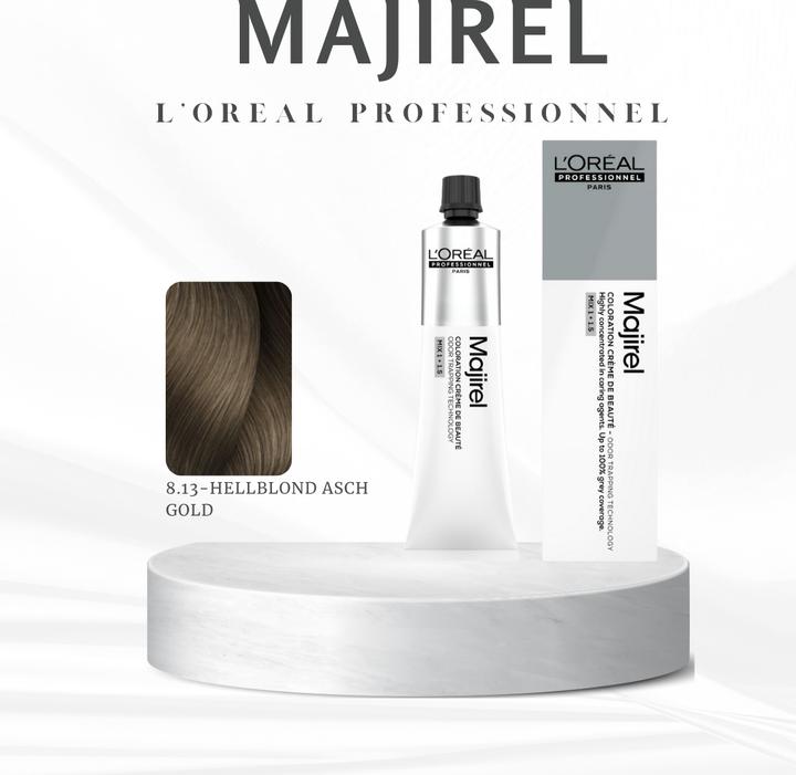 Actual product image L'Oréal Professionnel Majir. CB 8.13 60ml (8,13 light blonde ash gold)