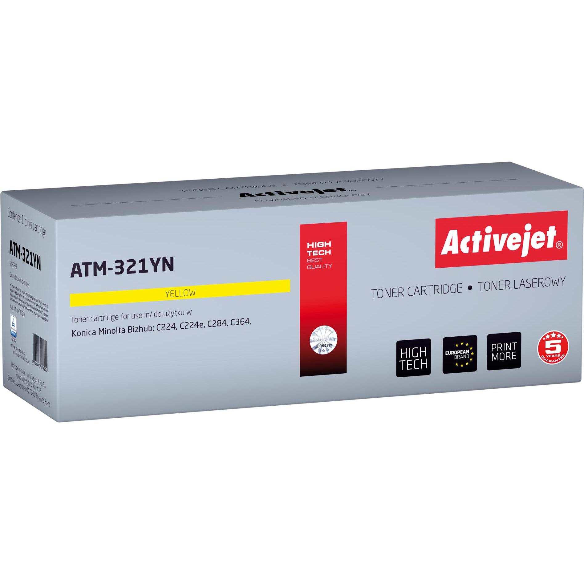 Activejet, Toner, ATM-321YN - 25000 Seiten - Gelb - 1 Stück(e) (Y)