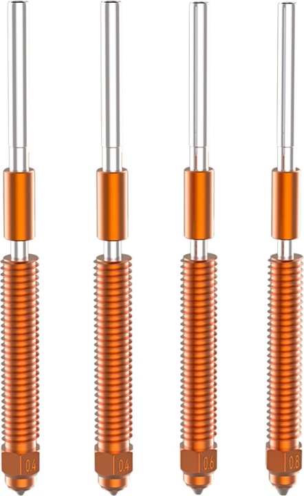 Actual product image Creality Unicorn K2P Quick Swap Nozzle Kit Three pieces (Replacement parts)