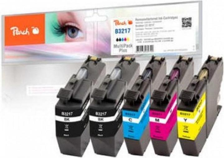 Peach Tinte Brother LC-3217 2x BK, C, M, Y (M, Y, C, BK)