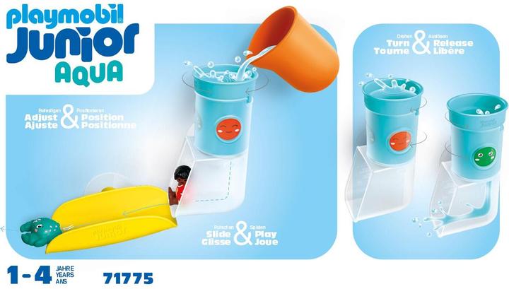 Actual product image Playmobil JUNIOR AQUA: Waterfall tank with slide (71775, Playmobil Junior)