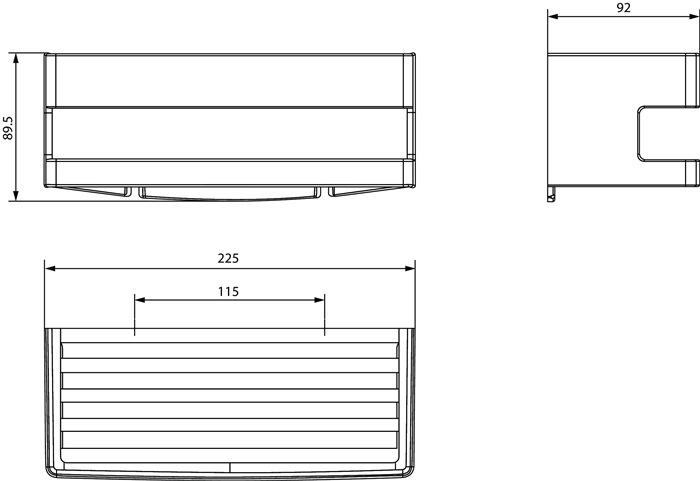 Produktbild Delphis Wandkorb (22.50 x 9.20 x 9 cm)