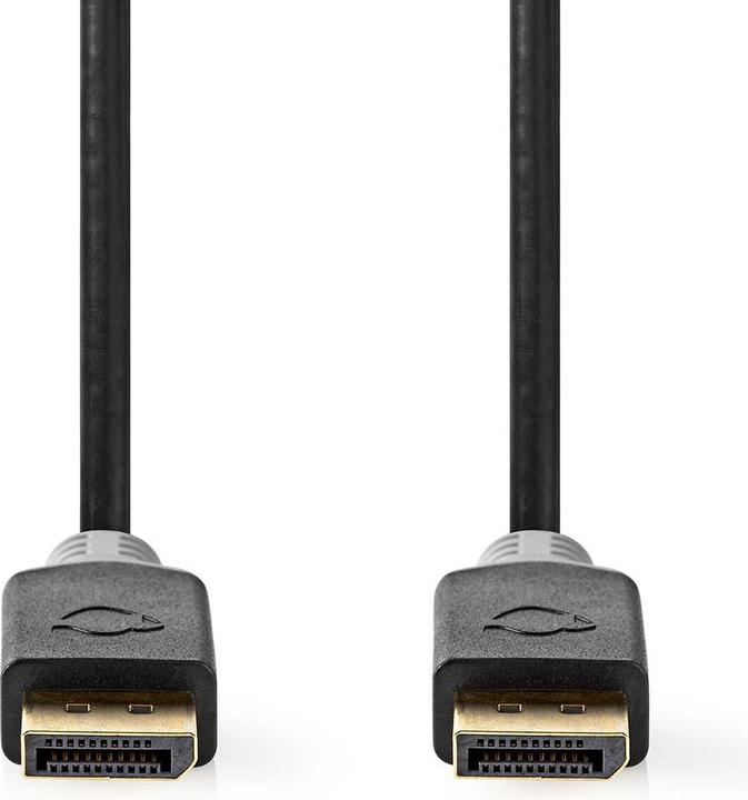Produktbild Nedis Displayport-Kabel | DisplayPort Stecker | DisplayPort Stecker | 8K@60Hz | Vergoldet | 2.00 m | (2 m, DisplayPort, 2.1)