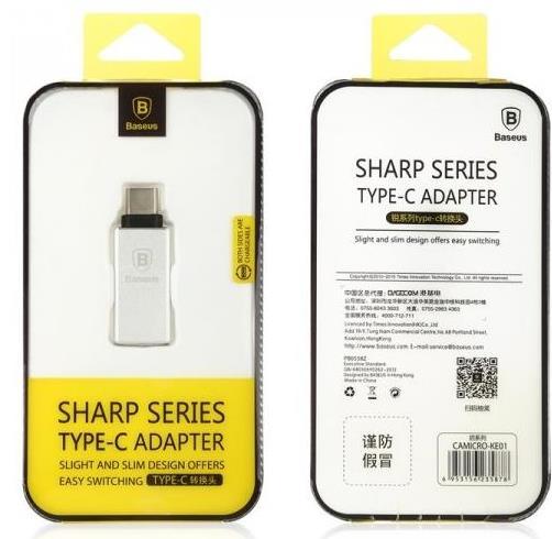 Actual product image Baseus Sharp Series (USB Type C, Micro USB)