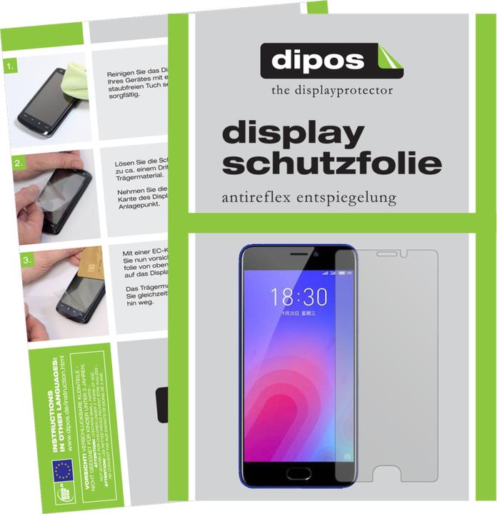 Dipos 2X Pellicola Protettiva Antiriflesso Per Meizu M6 Note | Made In Germany | Opaca Anti-impronte | Taglio Laser Preciso