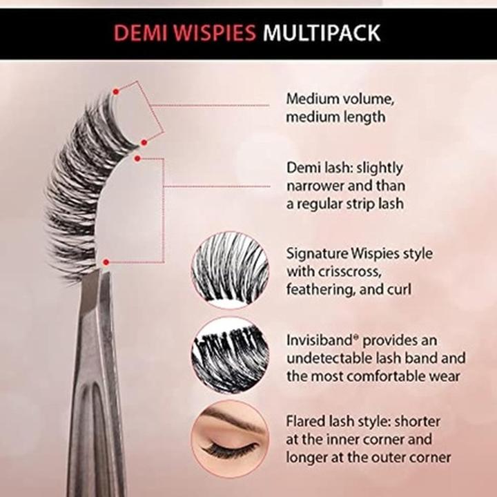 Immagine prodotto Ardell Wispies professionali con applicatore di precisione per ciglia in omaggio (Ciglia artificiali)