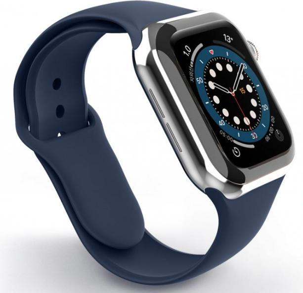 Produktbild Swissten Silicone band for apple watch 42-44 mm navy (42 mm, 44 mm, Silikon)