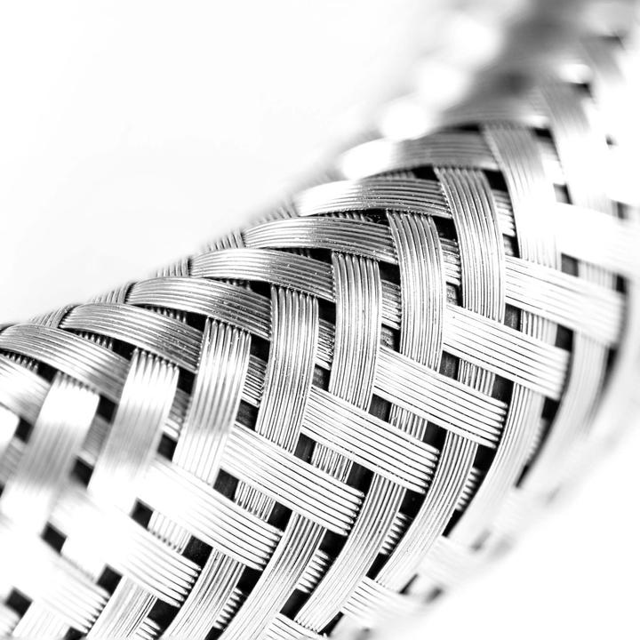 Actual product image XPOtool Flexible hose 300mm DN8 armoured hose 3/4"  AG 26.44mm 3/8"  ÜM 14.95mm