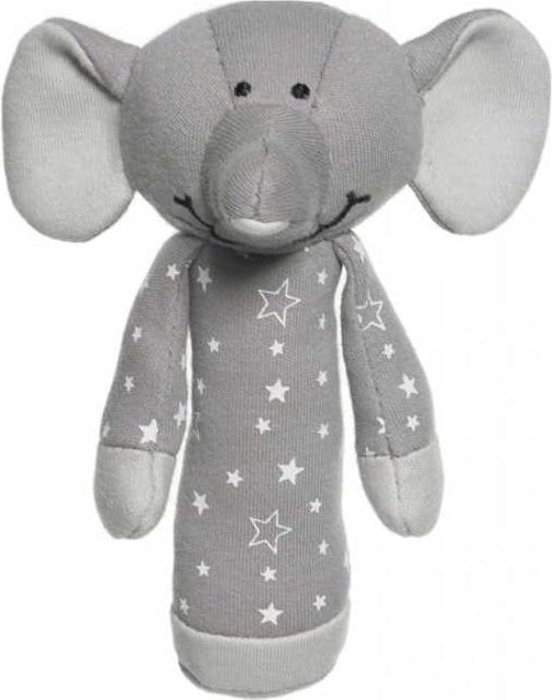 Teddykompaniet Hochet Éléphant Organic Stars 15 cm