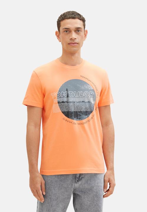 Produktbild Tom Tailor T-Shirt Kurzarmshirt mit Foto-Print (L)