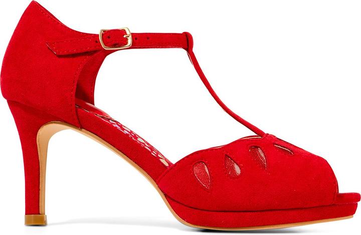 Actual product image Joe Browns Cut-Out Detail Peep Toe T-Bar Heels (38)