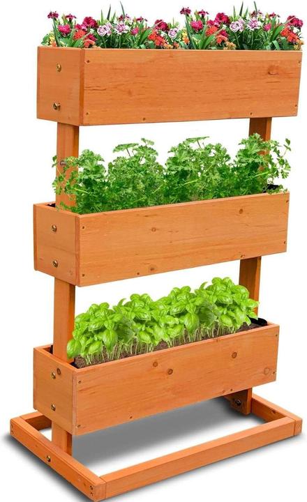 Produktbild Coemo Vertikalbeet Hochbeet 3 Etagen Blumenkasten
