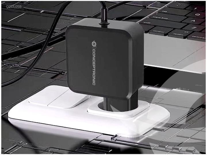 Produktbild Conceptronic Ladegerät 1Port 100W, GaN USB-C Desk PD sw (100 W, 1 Port)
