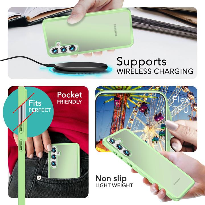 Actual product image Nalia Semi-transparent hybrid cover with protective frame (Samsung Galaxy S24)