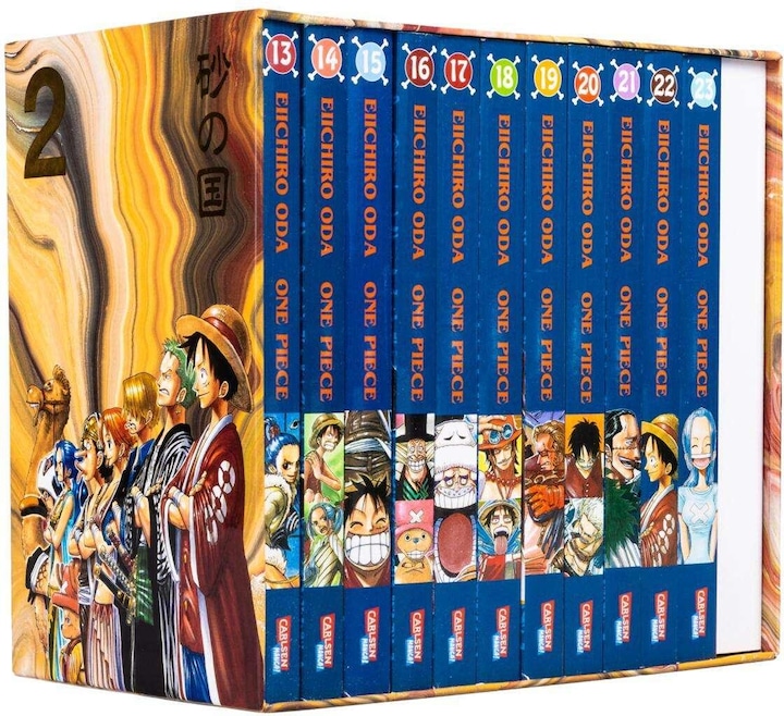 Immagine prodotto One Piece Sammelschuber 2: Alabasta (inklusive Band 13–23) (Tedesco, Eiichiro Oda, Ayumi von Borcke, 2022)