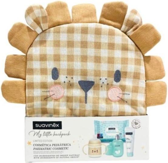 Produktbild Suavinex Kinderrucksack Löwe + Baby Cologne + Flasche