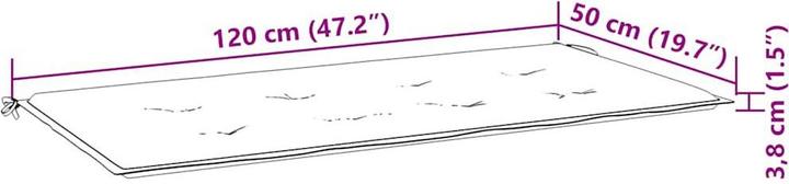 Actual product image VidaXL Lincoln (120 x 50 x 4 cm)