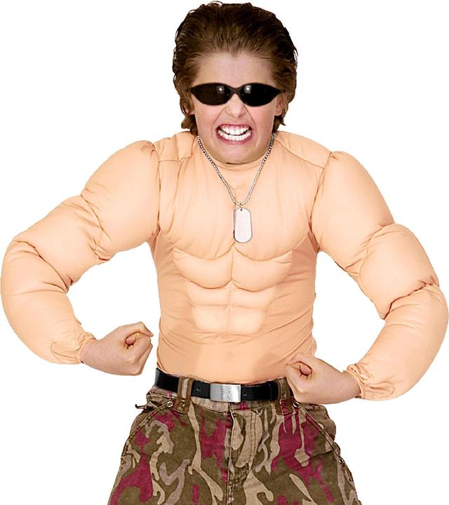 Actual product image Widmann Muscle Shirt - Sixpack (Kids) (164)