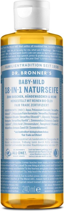 Produktbild Dr. Bronner's 18-in-1 Baby Mild (Flüssigseife, 240 ml)