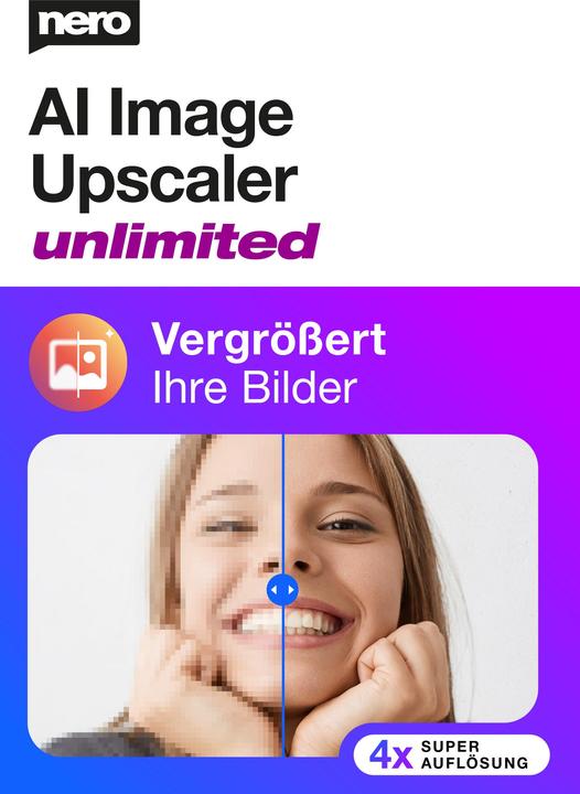 Actual product image Nero AI Image Upscaler Unlimited Download Code (1 User, 1 Devices/Users, unlimited)