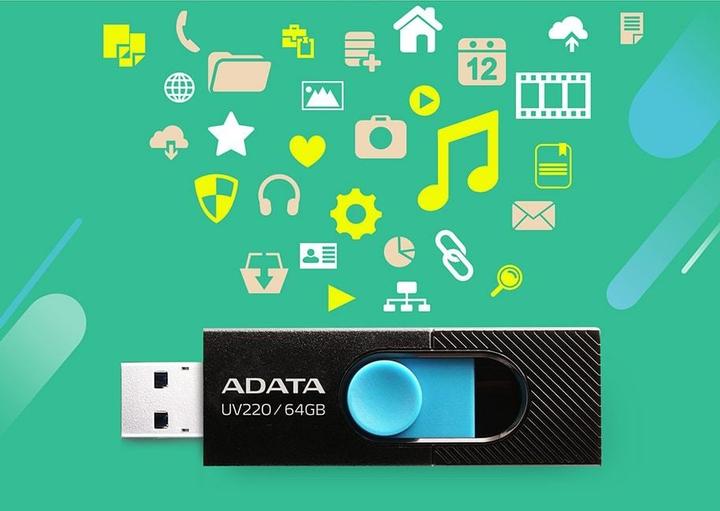 Produktbild Adata UV220 USB-Flash-Laufwerk (64 GB, USB-A)