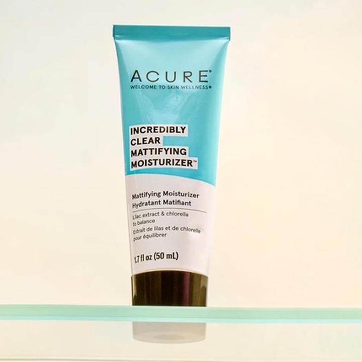 Actual product image Acure Organics Oil Control Facial Moisturizer with Lilac Stem Cells and 1% Chlorella Growth Factor 1 (50 ml, Day cream)